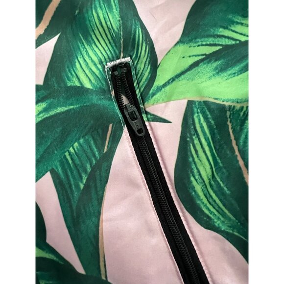 Adidas Womens Tropical Leaf Farm Rio Print Pink & Green Track Jacket Size L - Picture 9 of 10